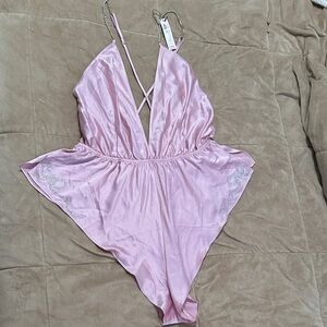 Victoria's Secret Pink Satin Chemise